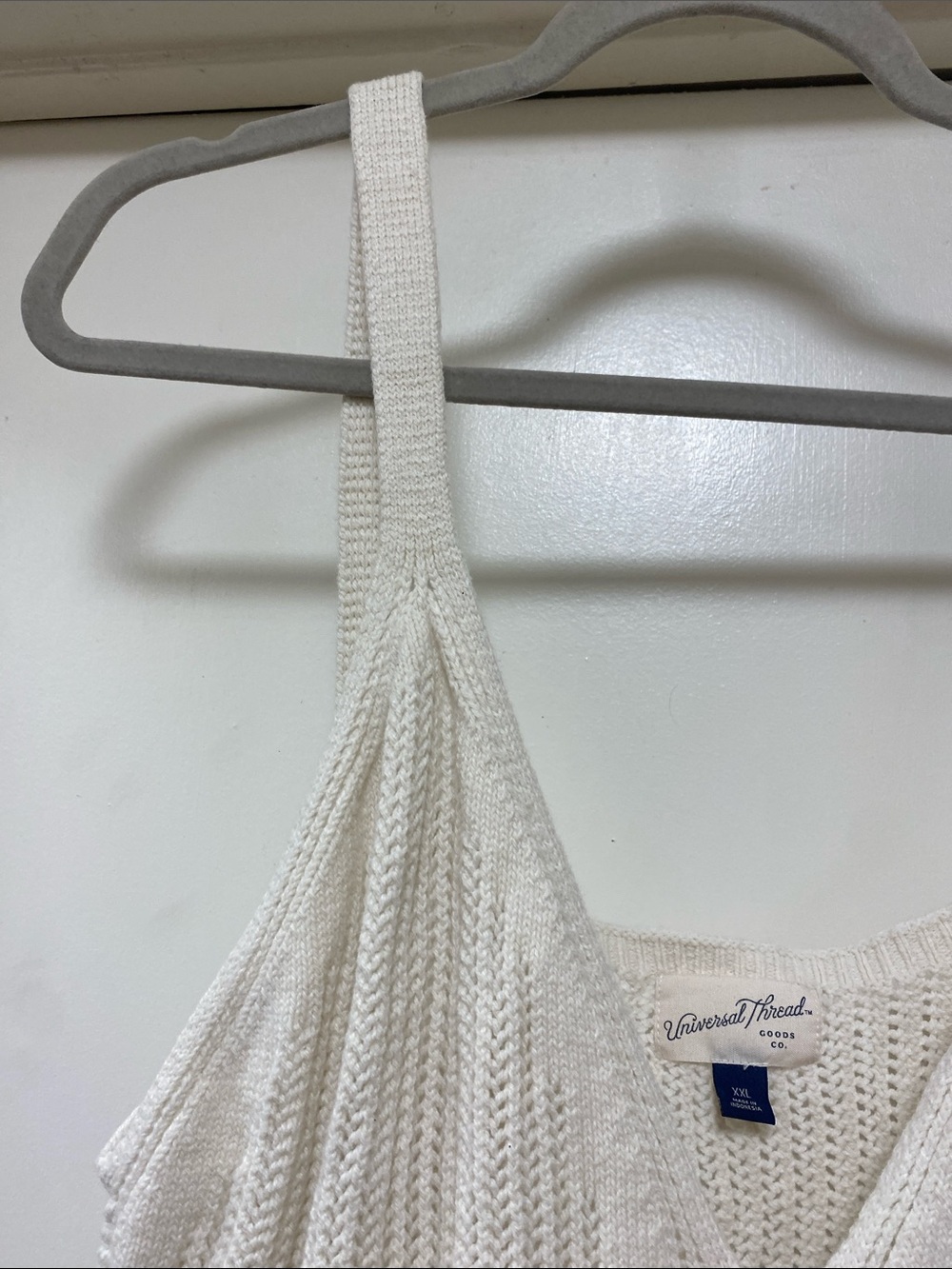 Universal Thread Cream Crochet Button-Front Tank - Picture 2 of 12